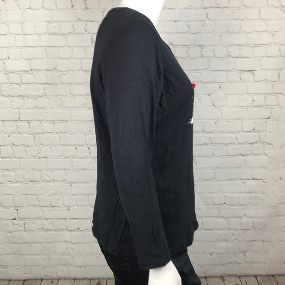 Snowman Cat Christmas Holiday Xmas Top Plus Size 1X - Picture 4 of 6